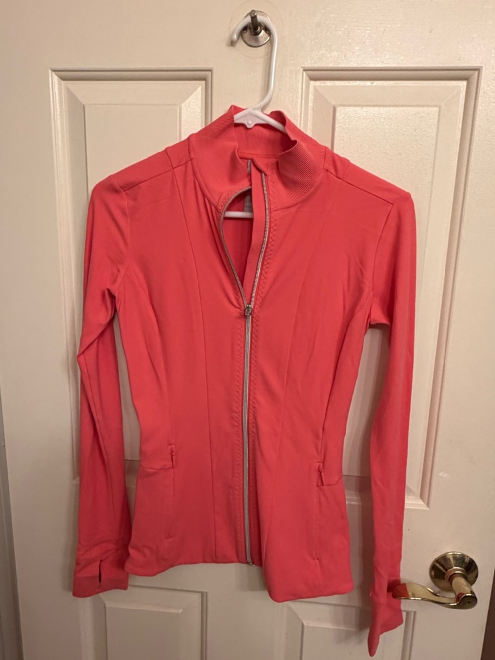 Athleta Women’s Coral Pink Zip-Front Active Jacket